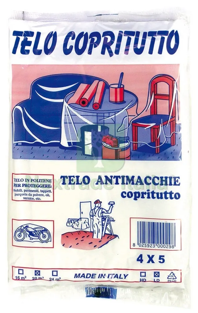 90PZ TELO COPRITUTTO mq. 16 — Teli e film di protezione — rif. FERX.VIT10874 90PZ TELO COPRITUTTO mq. 16 — Teli e film di protezione — rif. FERX.VIT10874