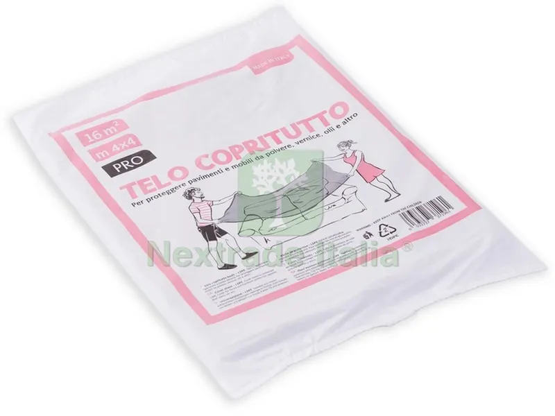 120PZ Telo Copritutto Pro gr. 60 mq. 16 (4x4) — Teli e film di protezione — rif. FERX.VIT53821