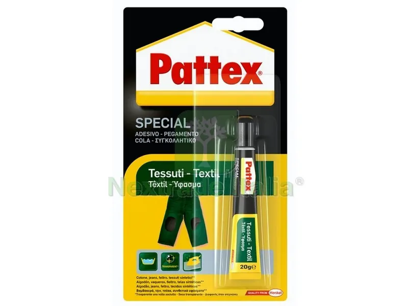 6PZ ADESIVO PATTEX SPECIAL TESSUTI gr. 20 — Adesivi e sigillanti — rif. FERX.VIT54387 6PZ ADESIVO PATTEX SPECIAL TESSUTI gr. 20 — Adesivi e sigillanti — rif. FERX.VIT54387