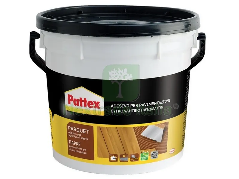 Colla Pattex per Parquet kg. 5 — Pannelli e tavole in legno — rif. FERX.VIT33436 Colla Pattex per Parquet kg. 5 — Pannelli e tavole in legno — rif. FERX.VIT33436
