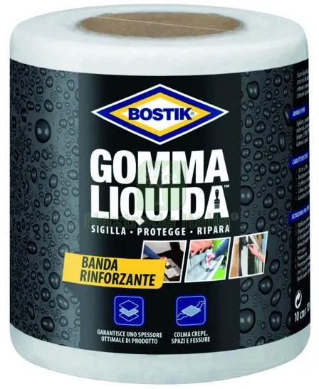 Uhu Bison GOMMA LIQUIDA BOSTIK BANDA RINFORZANTE cm. 10x10 mt. — Adesivi e sigillanti — rif. FERX.VIT58709 Uhu Bison GOMMA LIQUIDA BOSTIK BANDA RINFORZANTE cm. 10x10 mt. — Adesivi e sigillanti — rif. FERX.VIT58709