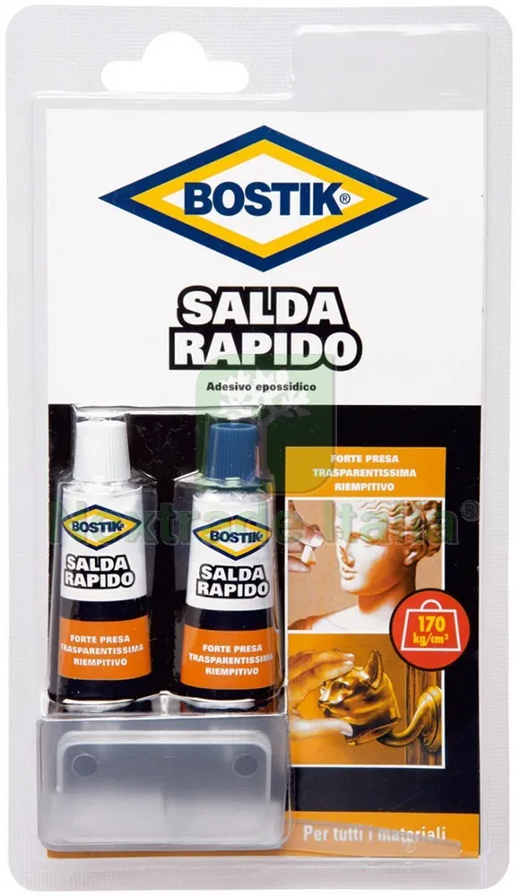 6PZ COLLA BOSTIK SALDARAPIDO BLISTER ml. 30 (2 tub. ml. 15) — Adesivi e sigillanti — rif. FERX.VIT23120 6PZ COLLA BOSTIK SALDARAPIDO BLISTER ml. 30 (2 tub. ml. 15) — Adesivi e sigillanti — rif. FERX.VIT23120