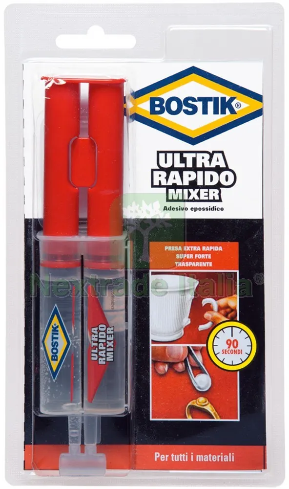 6PZ Colla Bostik Ultra Rapido Mixer ml. 24 — Adesivi e sigillanti — rif. FERX.VIT34111 6PZ Colla Bostik Ultra Rapido Mixer ml. 24 — Adesivi e sigillanti — rif. FERX.VIT34111