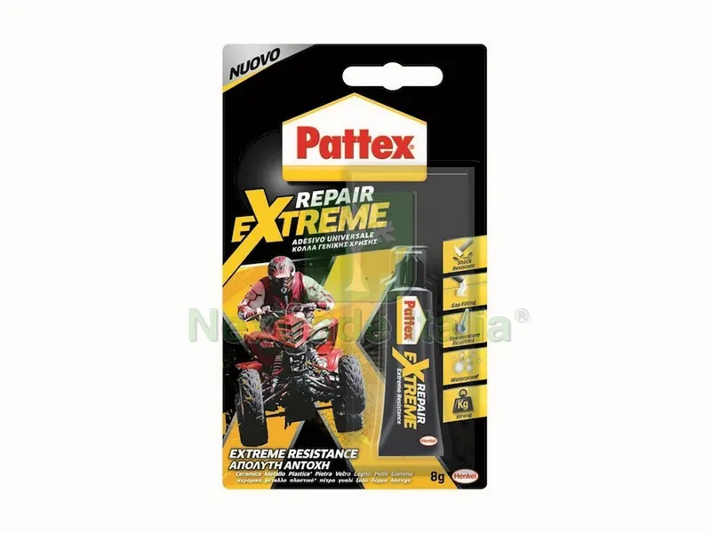 12PZ Colla Pattex Repair Extreme gr. 8 — Adesivi e sigillanti — rif. FERX.VIT24169 12PZ Colla Pattex Repair Extreme gr. 8 — Adesivi e sigillanti — rif. FERX.VIT24169