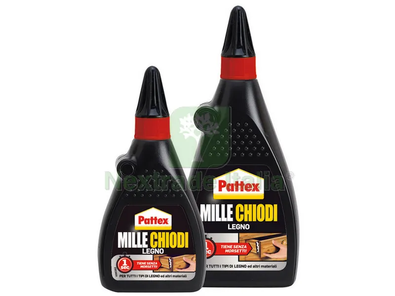 COLLA PATTEX MILLE CHIODI LEGNO gr. 100 — Chiodi e graffe — rif. FERX.VIT30019