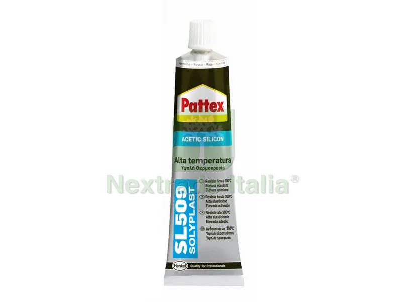 SILICONE PATTEX ALTA TEMPERATURA SL 509 ROSSO ml. 70 — Adesivi e sigillanti — rif. FERX.VIT38577