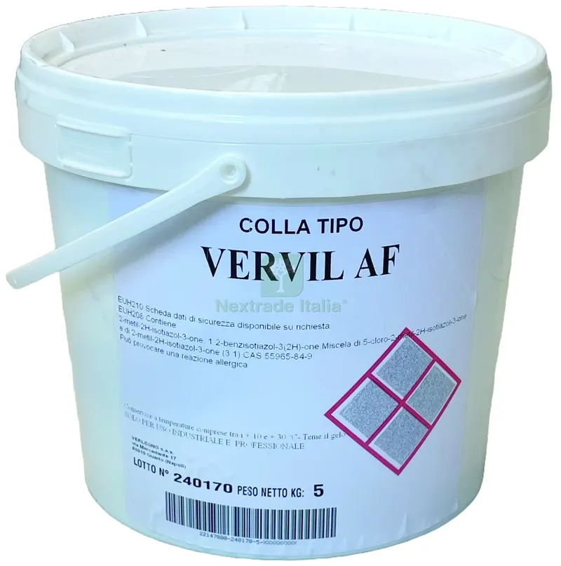 COLLA ACETOVINILICA VERVIL AF kg. 5 — Adesivi e sigillanti — rif. FERX.VIT56612 COLLA ACETOVINILICA VERVIL AF kg. 5 — Adesivi e sigillanti — rif. FERX.VIT56612