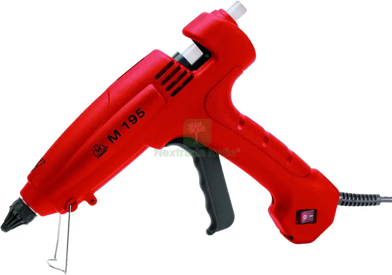 SPRUZZATORE TERMOCOLLANTE PROFESSIONALE M 195 RED LINE 120 W con valigetta — Spatole e attrezzi per stesura — rif. FERX.VIT56921 SPRUZZATORE TERMOCOLLANTE PROFESSIONALE M 195 RED LINE 120 W con valigetta — Spatole e attrezzi per stesura — rif. FERX.VIT56921