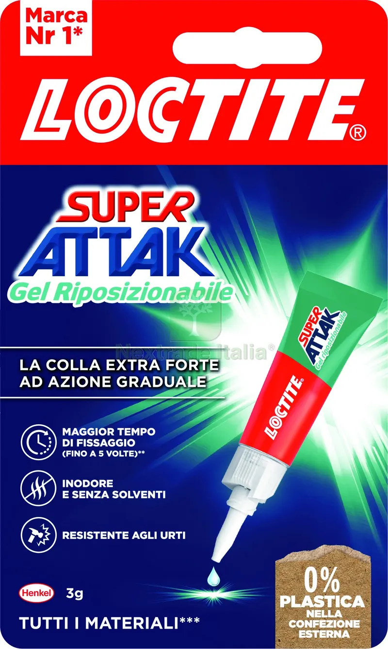 12PZ COLLA SUPER ATTAK GEL RIPOSIZIONABILE gr. 3 — Adesivi e sigillanti — rif. FERX.VIT57432 12PZ COLLA SUPER ATTAK GEL RIPOSIZIONABILE gr. 3 — Adesivi e sigillanti — rif. FERX.VIT57432