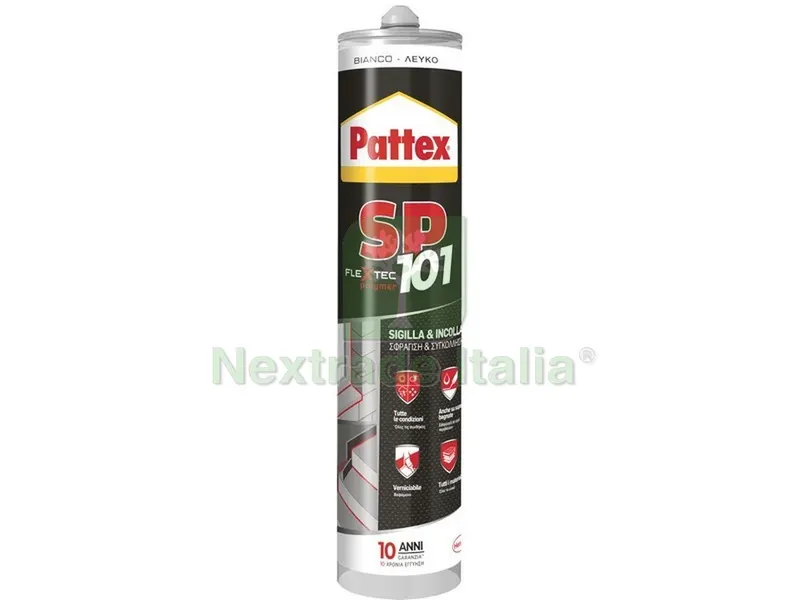 SILICONE NEUTRO PATTEX SP101 ml. 280 - Bianco — Adesivi e sigillanti — rif. FERX.VIT51314 SILICONE NEUTRO PATTEX SP101 ml. 280 - Bianco — Adesivi e sigillanti — rif. FERX.VIT51314