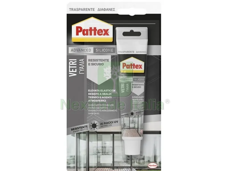 SILICONE ACETICO PATTEX SPECCHI&VETRI BLISTER ml. 50 — Adesivi e sigillanti — rif. FERX.VIT51310 SILICONE ACETICO PATTEX SPECCHI&VETRI BLISTER ml. 50 — Adesivi e sigillanti — rif. FERX.VIT51310