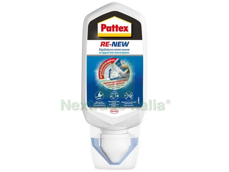 SILICONE NEUTRO PATTEX BAGNOSANO RE-NEW BLISTER ml. 80 — Adesivi e sigillanti — rif. FERX.VIT51308 SILICONE NEUTRO PATTEX BAGNOSANO RE-NEW BLISTER ml. 80 — Adesivi e sigillanti — rif. FERX.VIT51308