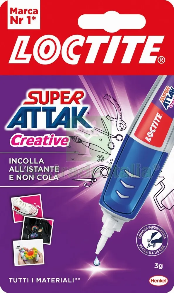 12PZ Colla Super Attak Creative gr. 3 — Adesivi e sigillanti — rif. FERX.VIT55794 12PZ Colla Super Attak Creative gr. 3 — Adesivi e sigillanti — rif. FERX.VIT55794