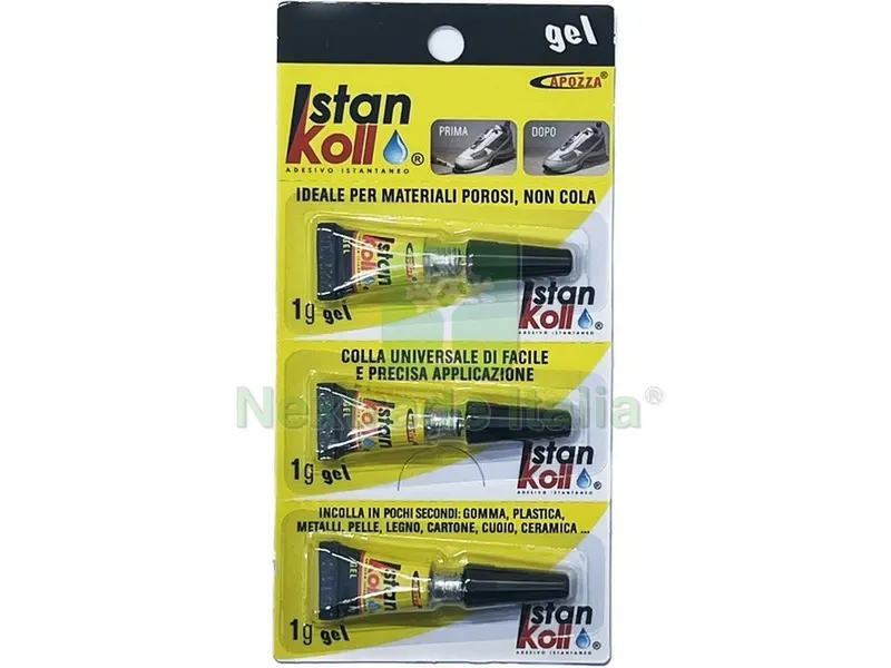 24PZ Colla GEL Istankoll 1 gr. (blister 3 pz.) — Adesivi e sigillanti — rif. FERX.VIT53730 24PZ Colla GEL Istankoll 1 gr. (blister 3 pz.) — Adesivi e sigillanti — rif. FERX.VIT53730