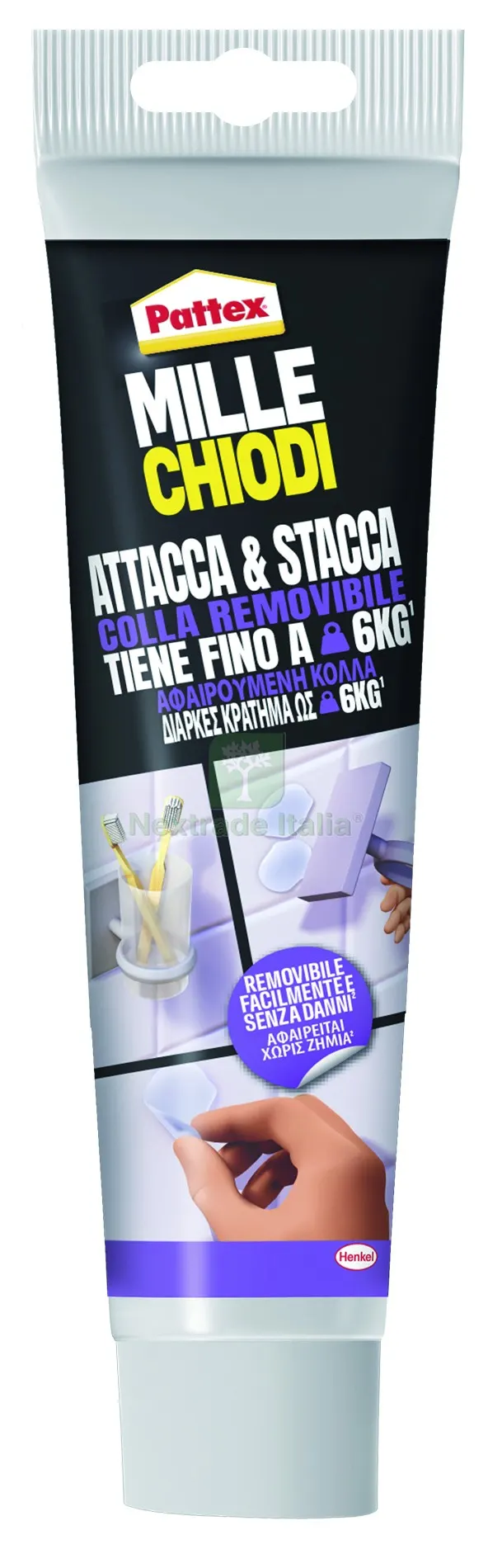 12PZ Colla Pattex Mille Chiodi Attacca & Stacca gr. 44 — Chiodi e graffe — rif. FERX.VIT57703 12PZ Colla Pattex Mille Chiodi Attacca & Stacca gr. 44 — Chiodi e graffe — rif. FERX.VIT57703