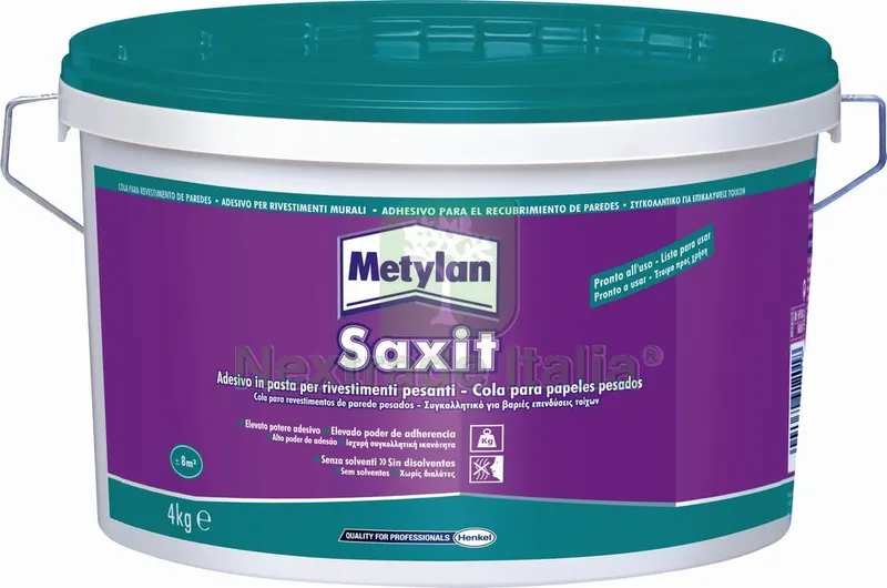 COLLA METYLAN SAXIT kg. 4 — Adesivi e sigillanti — rif. FERX.VIT27852 COLLA METYLAN SAXIT kg. 4 — Adesivi e sigillanti — rif. FERX.VIT27852