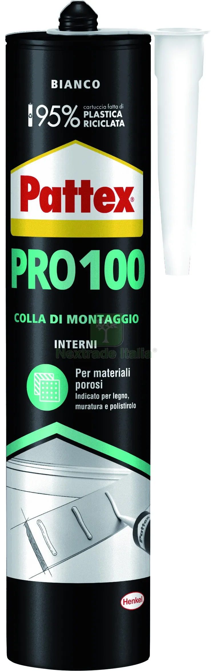 Colla di Montaggio Pattex Pro 100 gr. 400 — Adesivi e sigillanti — rif. FERX.VIT58388 Colla di Montaggio Pattex Pro 100 gr. 400 — Adesivi e sigillanti — rif. FERX.VIT58388