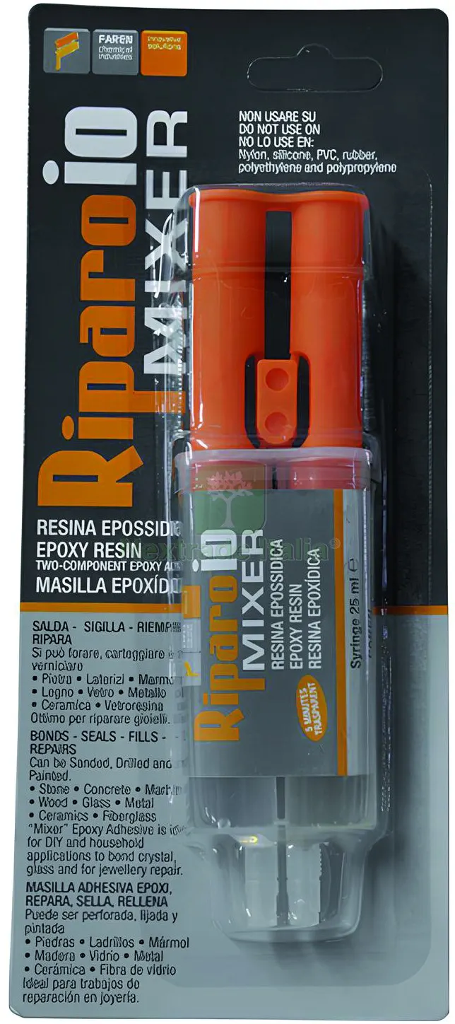 COLLA EPOSSIDICA IN SIRINGA RIPARO IO MIXER ml. 25 — Adesivi e sigillanti — rif. FERX.VIT57752