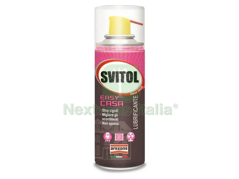 SPRAY LUBRIFICANTE SVITOL EASY CASA ml.200 — Lubrificanti e oli — rif. FERX.VIT33074 SPRAY LUBRIFICANTE SVITOL EASY CASA ml.200 — Lubrificanti e oli — rif. FERX.VIT33074