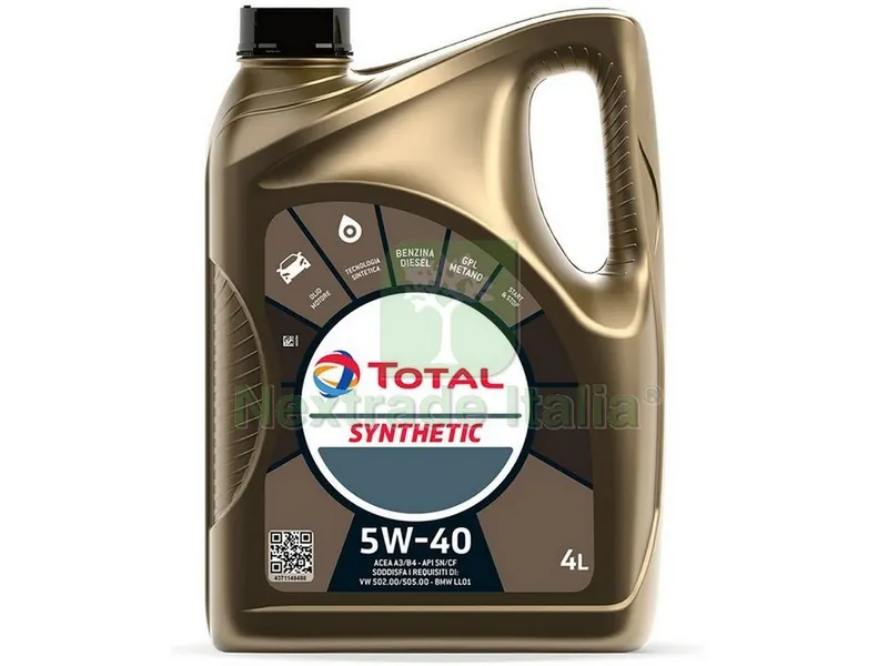 3PZ Olio Motore Synthetic 5W40 lt. 4 — Ricambi e fluidi auto — rif. FERX.VIT52198 3PZ Olio Motore Synthetic 5W40 lt. 4 — Ricambi e fluidi auto — rif. FERX.VIT52198