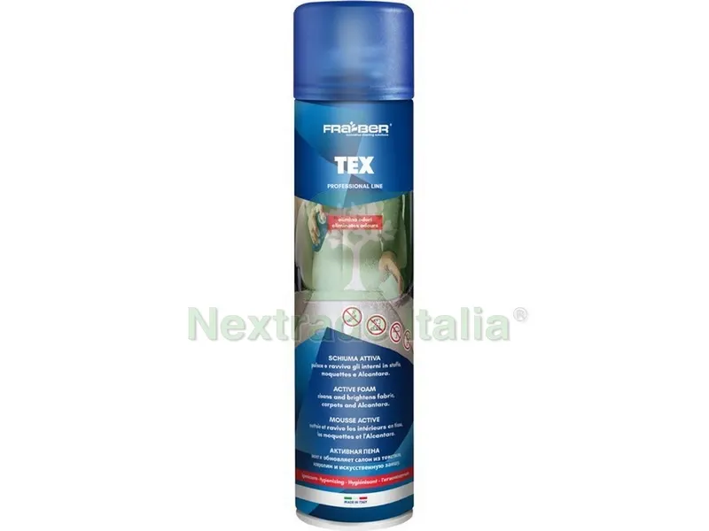 Pulitore Tessuti Auto ''TEX'' ml. 600 — Scarichi e sifoni — rif. FERX.VIT54995 Pulitore Tessuti Auto ''TEX'' ml. 600 — Scarichi e sifoni — rif. FERX.VIT54995