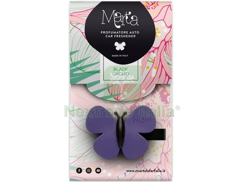 Profumatore Auto ''marta la Farfalla'' Orchidea Nera — Tempo libero outdoor — rif. FERX.VIT55004 Profumatore Auto ''marta la Farfalla'' Orchidea Nera — Tempo libero outdoor — rif. FERX.VIT55004