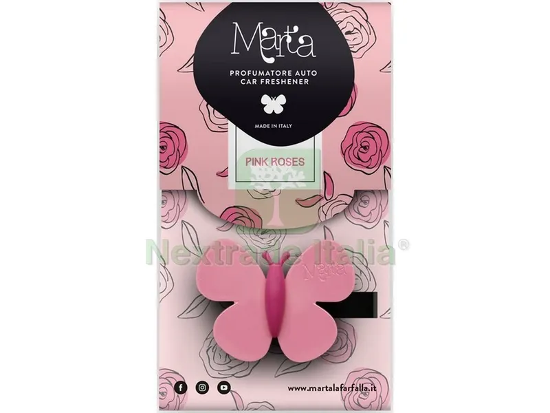 Profumatore Auto ''marta la Farfalla'' Rose — Tempo libero outdoor — rif. FERX.VIT55005 Profumatore Auto ''marta la Farfalla'' Rose — Tempo libero outdoor — rif. FERX.VIT55005