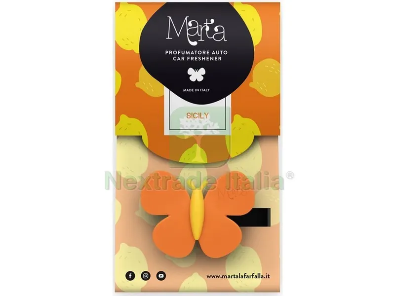 Profumatore Auto ''marta la Farfalla'' Sicilia — Tempo libero outdoor — rif. FERX.VIT55003 Profumatore Auto ''marta la Farfalla'' Sicilia — Tempo libero outdoor — rif. FERX.VIT55003