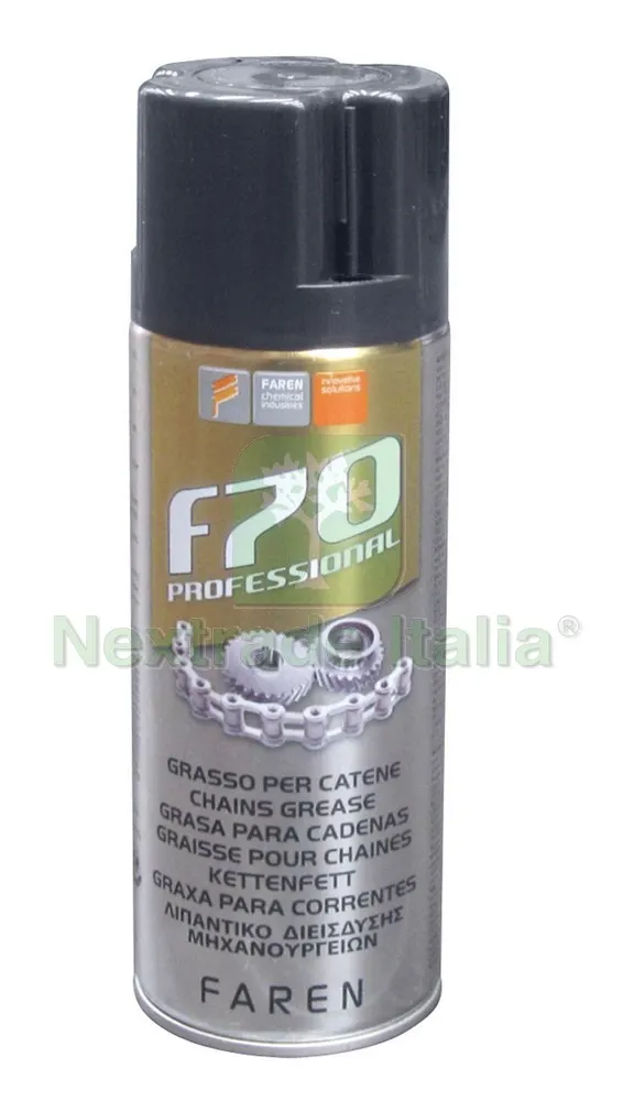 12PZ SPRAY GRASSO PER CATENE F70 ml. 400 — Lubrificanti e oli — rif. FERX.VIT31351 12PZ SPRAY GRASSO PER CATENE F70 ml. 400 — Lubrificanti e oli — rif. FERX.VIT31351