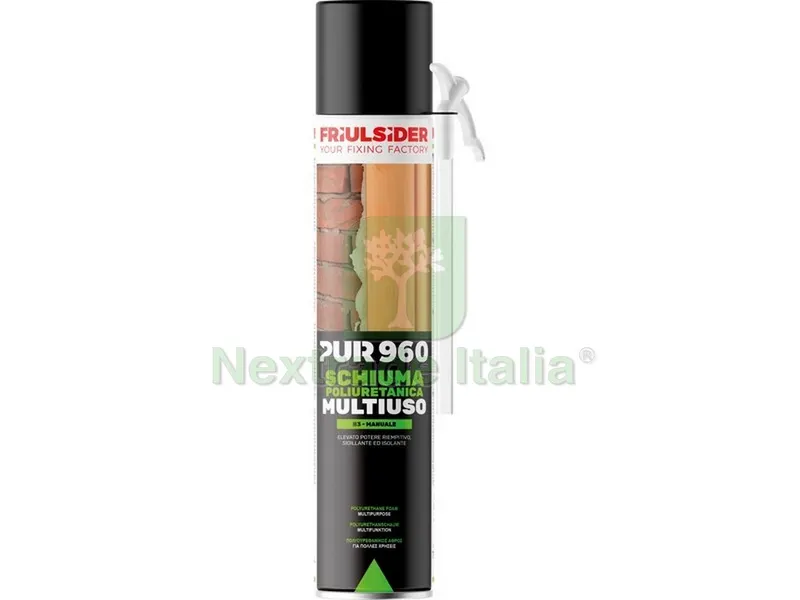 12PZ SCHIUMA POLIURETANICA PUR 960 MULTIUSO MANUALE ml. 750 — Adesivi e sigillanti — rif. FERX.VIT53475 12PZ SCHIUMA POLIURETANICA PUR 960 MULTIUSO MANUALE ml. 750 — Adesivi e sigillanti — rif. FERX.VIT53475