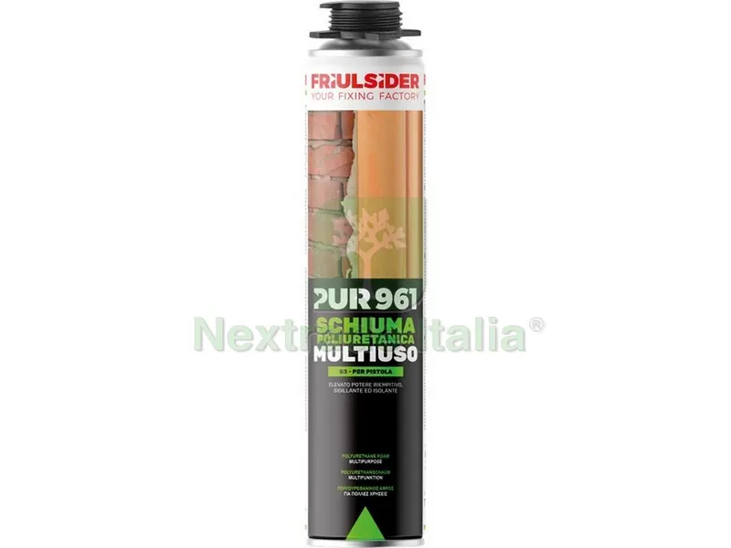 12PZ SCHIUMA POLIURETANICA PUR 961 MULTIUSO SPRUZZATORE ml. 750 — Adesivi e sigillanti — rif. FERX.VIT53474 12PZ SCHIUMA POLIURETANICA PUR 961 MULTIUSO SPRUZZATORE ml. 750 — Adesivi e sigillanti — rif. FERX.VIT53474