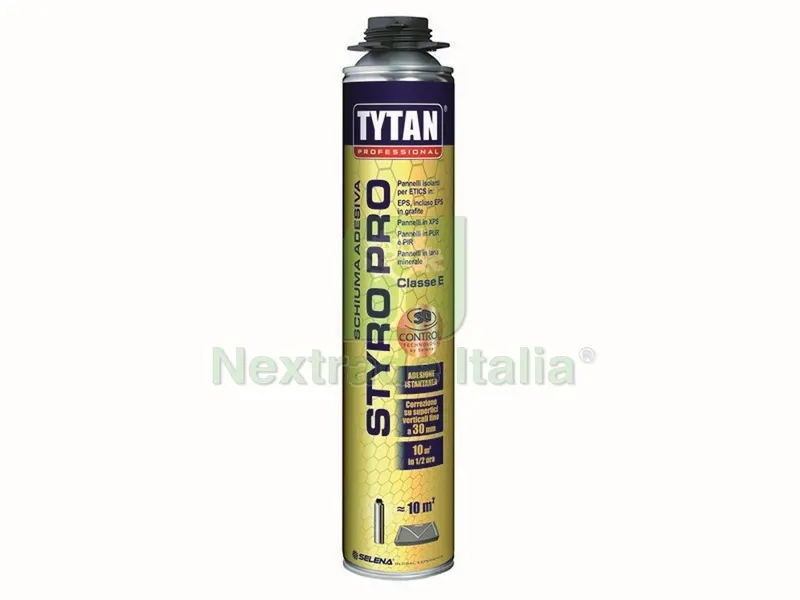 SCHIUMA ADESIVA PER CAPPOTTO STYRO PRO A SPRUZZATORE ml.750 — Spatole e attrezzi per stesura — rif. FERX.VIT46319 SCHIUMA ADESIVA PER CAPPOTTO STYRO PRO A SPRUZZATORE ml.750 — Spatole e attrezzi per stesura — rif. FERX.VIT46319