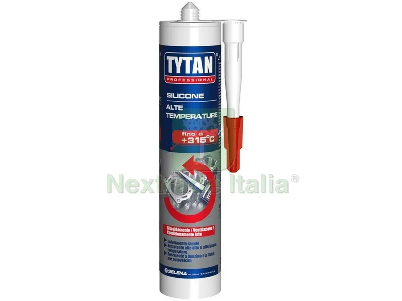 SILICONE ALTA TEMPERATURA ml. 300 - Nero — Adesivi e sigillanti — rif. FERX.VIT38585