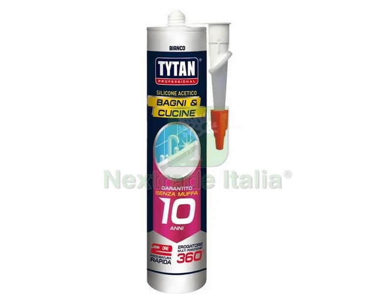 12PZ Silicone Acetico Bagni e Cucine ml. 280 - Trasparente — Adesivi e sigillanti — rif. FERX.VIT45483 12PZ Silicone Acetico Bagni e Cucine ml. 280 - Trasparente — Adesivi e sigillanti — rif. FERX.VIT45483