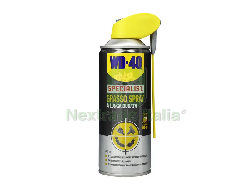 SPRAY WD-40 GRASSO A LUNGA DURATA ml. 400 — Lubrificanti e oli — rif. FERX.VIT37336 SPRAY WD-40 GRASSO A LUNGA DURATA ml. 400 — Lubrificanti e oli — rif. FERX.VIT37336