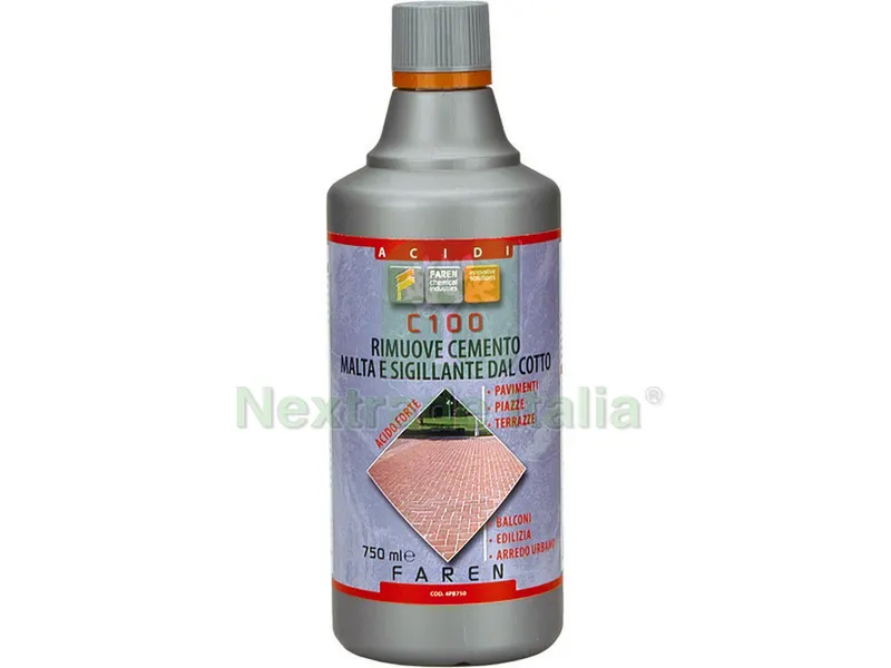 12PZ Disincrostante Acido Forte C100 ml. 750 — Detergenti e pulitori casa — rif. FERX.VIT37460