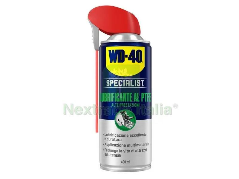 Spray WD-40 Lubrificante Alte Prestazioni al Ptfe ml. 400 — Lubrificanti e oli — rif. FERX.VIT53921 Spray WD-40 Lubrificante Alte Prestazioni al Ptfe ml. 400 — Lubrificanti e oli — rif. FERX.VIT53921