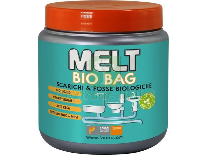12PZ Disgorgante in Polvere Melt BIO BAG GR.300 (6 bustine da 50 gr.) — Scarichi e sifoni — rif. FERX.VIT49033 12PZ Disgorgante in Polvere Melt BIO BAG GR.300 (6 bustine da 50 gr.) — Scarichi e sifoni — rif. FERX.VIT49033
