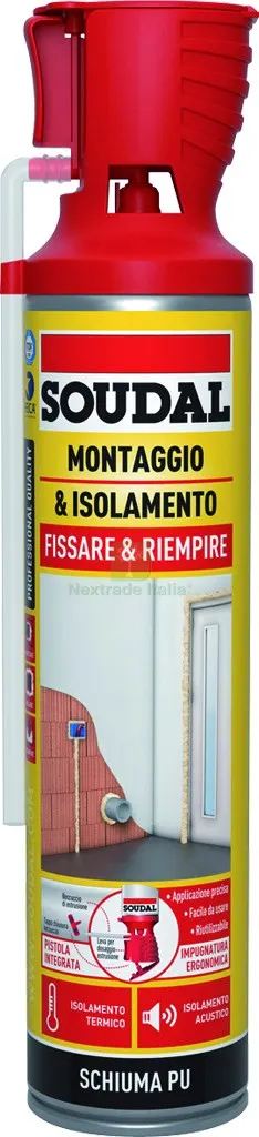 12PZ SCHIUMA POLIURETANICA ''MONTAGGIO & ISOLAMENTO GENIUS GUN'' ml. 750 — Adesivi e sigillanti — rif. FERX.VIT59073 12PZ SCHIUMA POLIURETANICA ''MONTAGGIO & ISOLAMENTO GENIUS GUN'' ml. 750 — Adesivi e sigillanti — rif. FERX.VIT59073