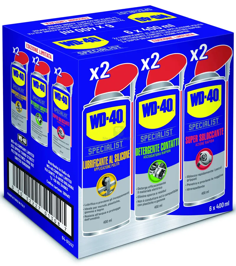 Spray WD-40 Mixed Specialist ML.400 PZ.6 — Lubrificanti e oli — rif. FERX.VIT59165
