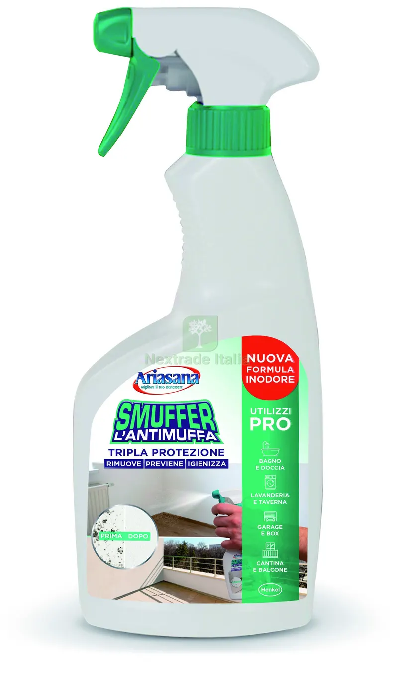 Henkel ANTIMUFFA ARIASANA SMUFFER PROFESSIONALE ml.375 — Vernici e smalti — rif. FERX.VIT60390 Henkel ANTIMUFFA ARIASANA SMUFFER PROFESSIONALE ml.375 — Vernici e smalti — rif. FERX.VIT60390
