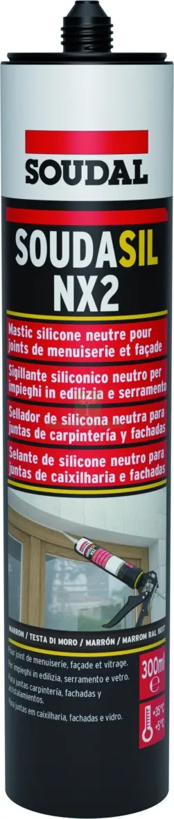 12PZ SILICONE NEUTRO PER EDILIZIA ''SOUDASIL NX2'' ml. 300 - Testa di Moro Ral 8017 — Adesivi e sigillanti — rif. FERX.VIT59051 12PZ SILICONE NEUTRO PER EDILIZIA ''SOUDASIL NX2'' ml. 300 - Testa di Moro Ral 8017 — Adesivi e sigillanti — rif. FERX.VIT59051