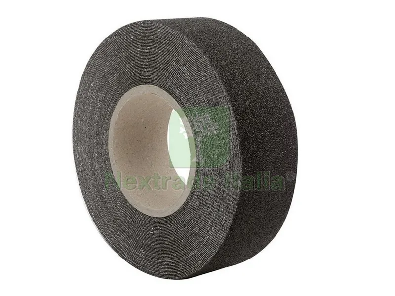 NASTRO ANTISDRUCCIOLO ADESIVO cm. 1,9x61 col. nero — Profili antiscivolo e gomma — rif. FERX.VIT43365