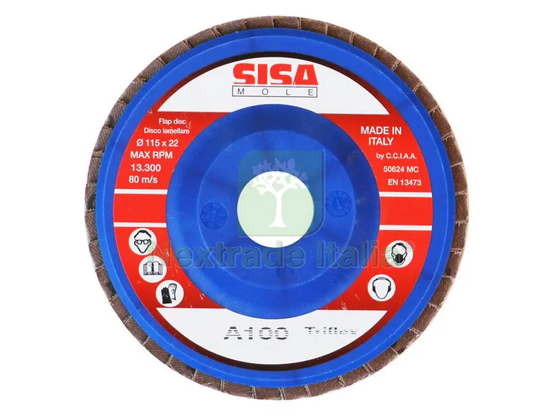 25PZ DISCO LAMELLARE Ø mm. 115 - foro 22 grana 60 — Punte, frese e dischi — rif. FERX.VIT37358 25PZ DISCO LAMELLARE Ø mm. 115 - foro 22 grana 60 — Punte, frese e dischi — rif. FERX.VIT37358
