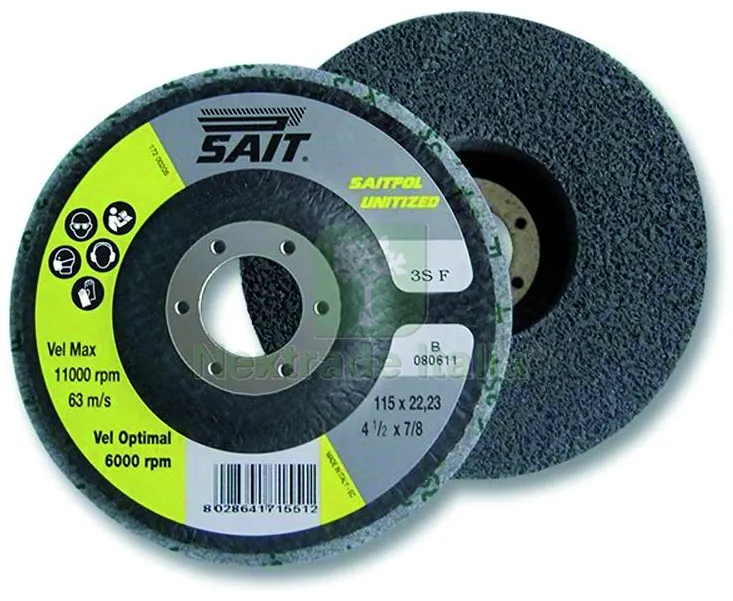 5PZ DISCO ABRASIVO SAITPOL-UT Ø mm. 115x22,3 — Punte, frese e dischi — rif. FERX.VIT59980 5PZ DISCO ABRASIVO SAITPOL-UT Ø mm. 115x22,3 — Punte, frese e dischi — rif. FERX.VIT59980