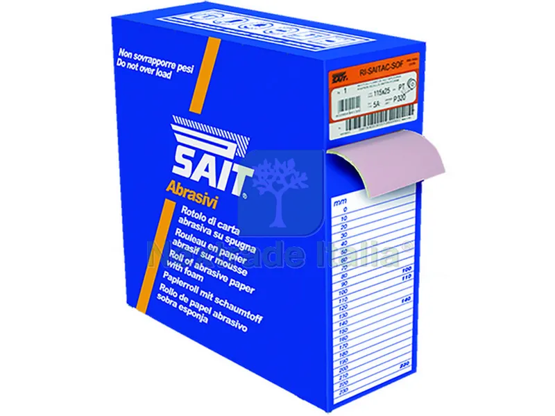 CARTA ABRASIVA RI-SAITAC-SOF 3S mm. 115x25 mt. grana 240 — Punte, frese e dischi — rif. FERX.VIT40087