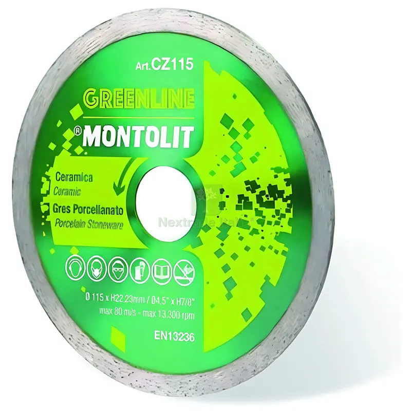 DISCO DIAMANTATO CZETA PER GRES PORCELLANATO E CERAMICA Ø mm. 115x1,4x22,23 — Punte, frese e dischi — rif. FERX.VIT57947