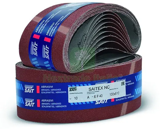 10PZ NASTRO ABRASIVO SAITEX-NC mm. 75x533 grana 40 — Punte, frese e dischi — rif. FERX.VIT59141 10PZ NASTRO ABRASIVO SAITEX-NC mm. 75x533 grana 40 — Punte, frese e dischi — rif. FERX.VIT59141
