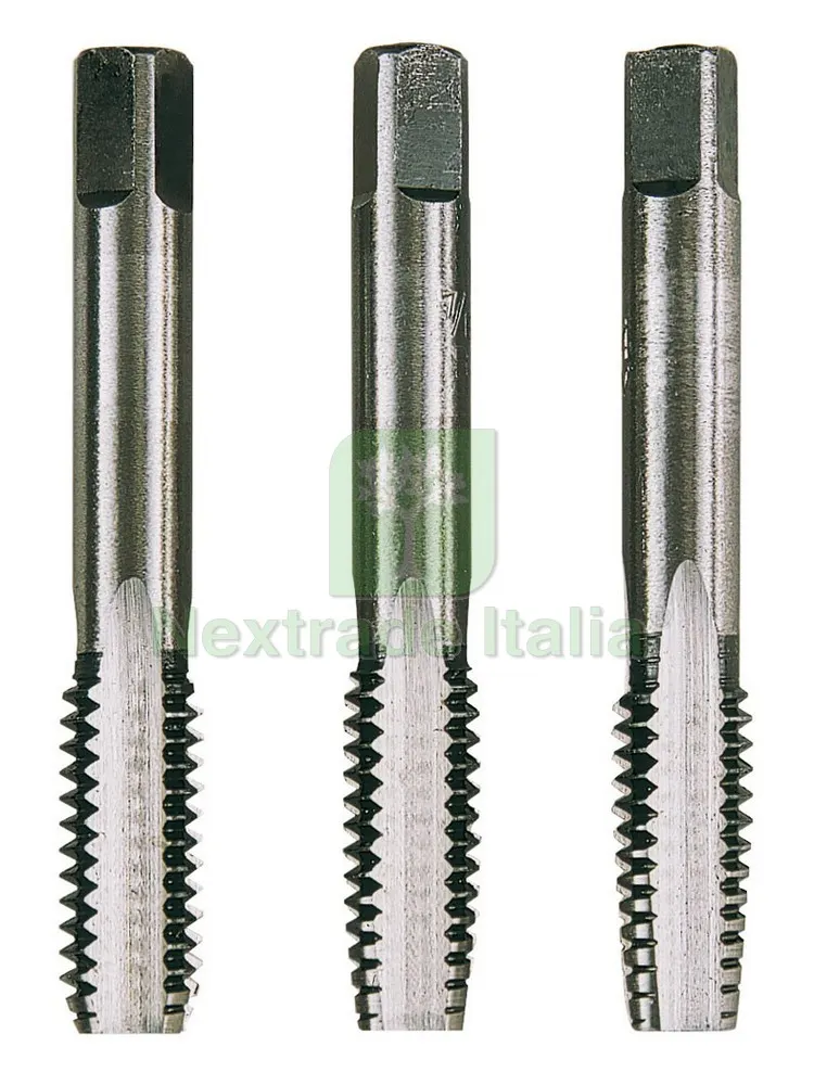 SERIE MASCHI A MANO 3 PZ. mm. 12x1,75 (mm. 75) — Misurazione e taglio manuale — rif. FERX.VIT27492 SERIE MASCHI A MANO 3 PZ. mm. 12x1,75 (mm. 75) — Misurazione e taglio manuale — rif. FERX.VIT27492