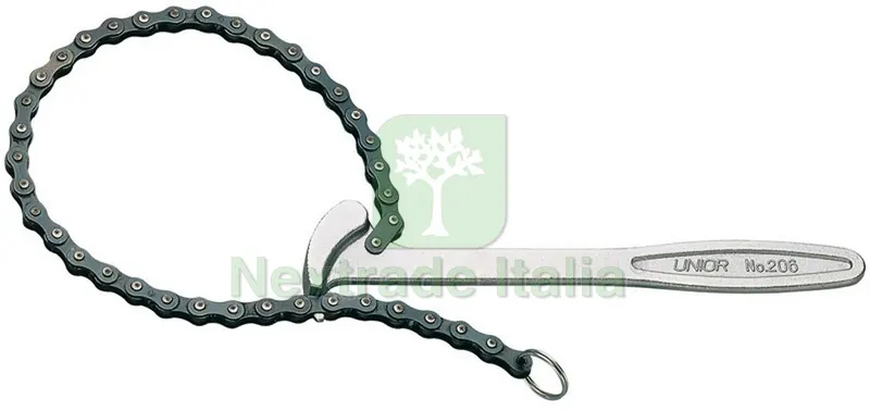 CHIAVE A CATENA PER FILTRI OLIO Art. 206 Ø apert. mm. 60¸140 — Chiavi e bussole — rif. FERX.VIT7096 CHIAVE A CATENA PER FILTRI OLIO Art. 206 Ø apert. mm. 60¸140 — Chiavi e bussole — rif. FERX.VIT7096